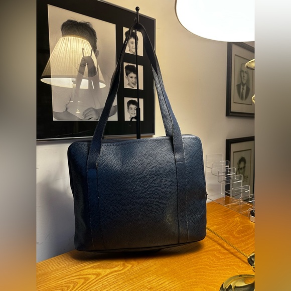 Dior Navy Blue Leather Shoulder Bag - Picture 6 of 11